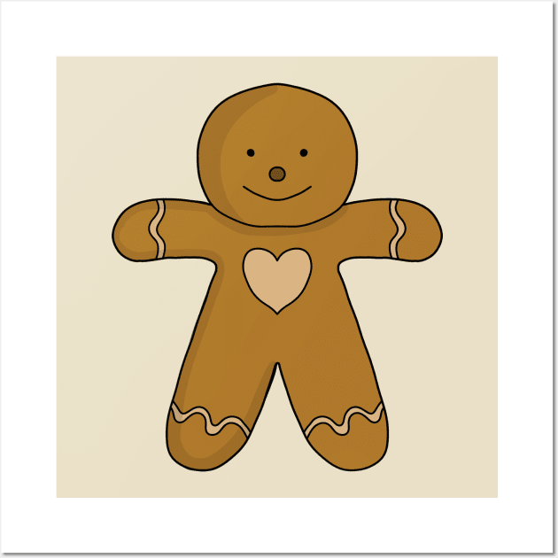 GingerBread Man Christmas Cookie Wall Art by DiegoCarvalho